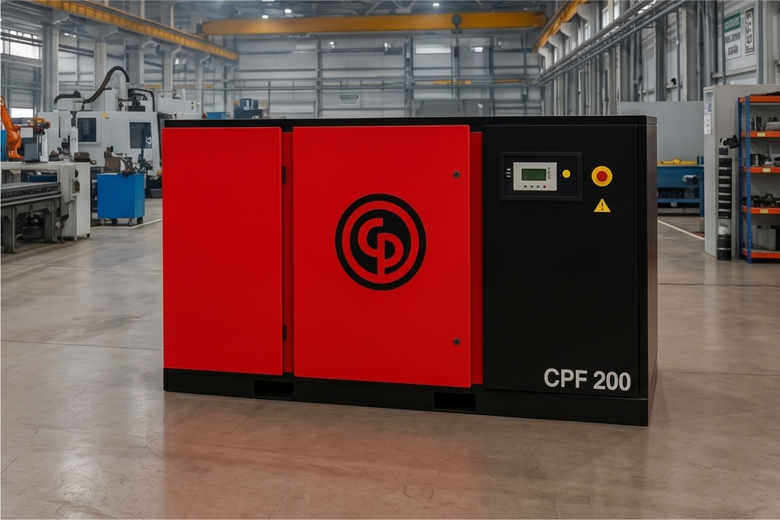 Compressor CPF 200 Chicago Pneumatic: robustez e eficiência para operações industriais contínuas